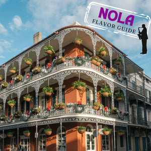 new orleans building with the text - flavor guide