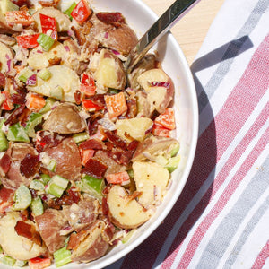 garlic molasses potato salad